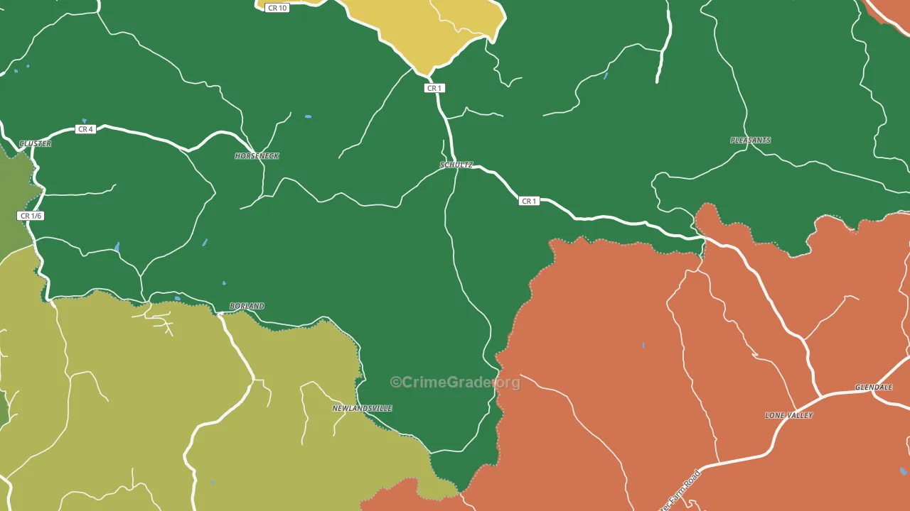 Schultz, WV Map of Murder Rates
