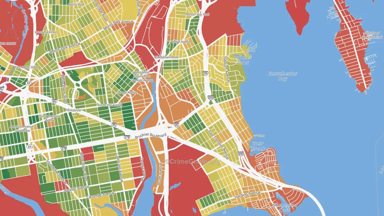Schuylerville, Bronx, NY Map of Murder Rates