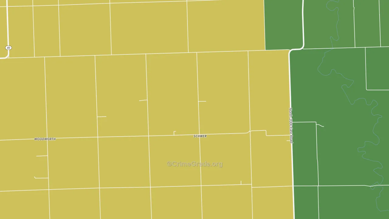 Schwer, IL Map of Murder Rates