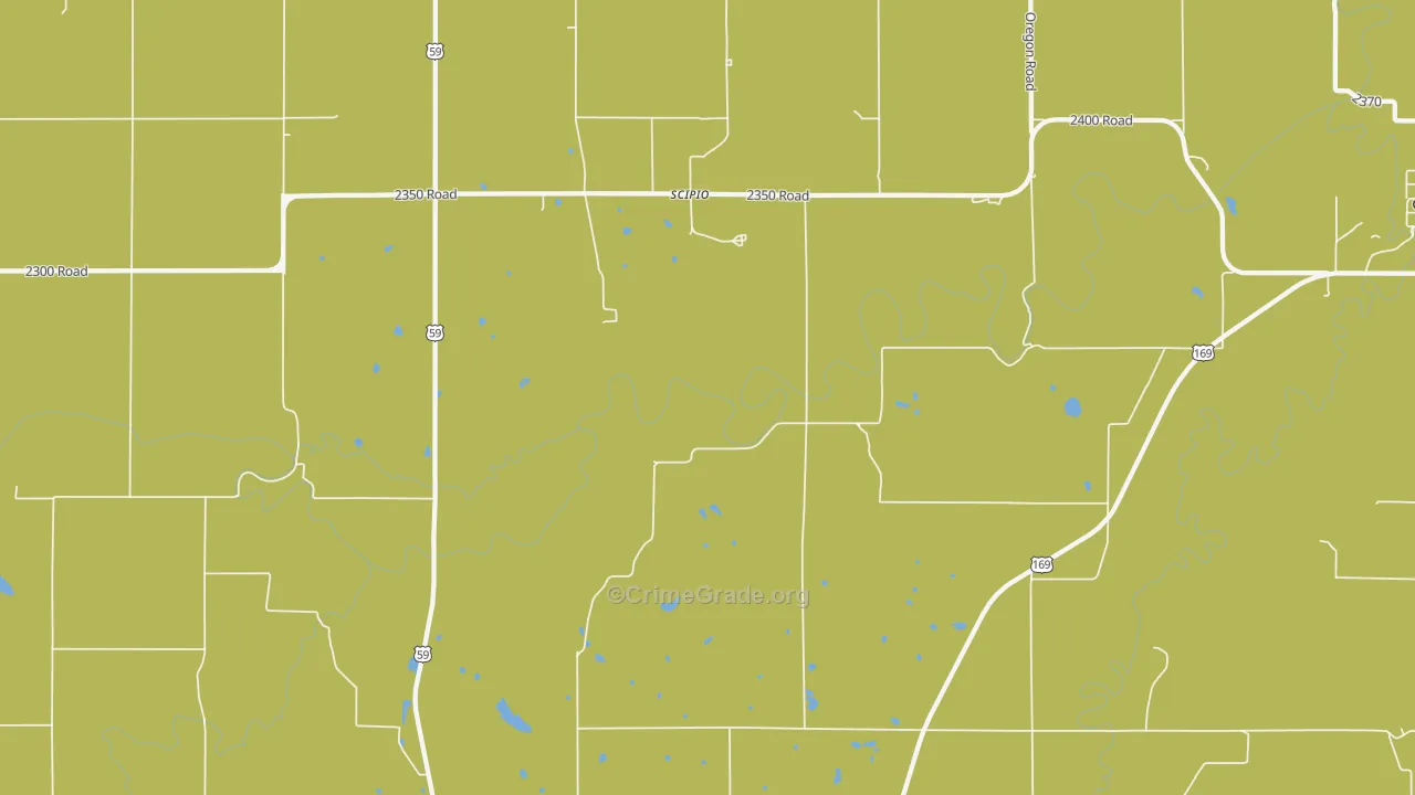 Scipio, KS Map of Murder Rates