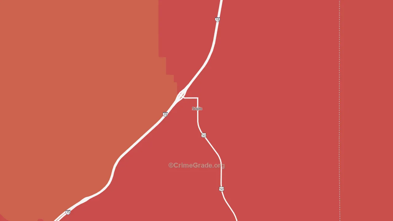 Scipio, UT Map of Murder Rates