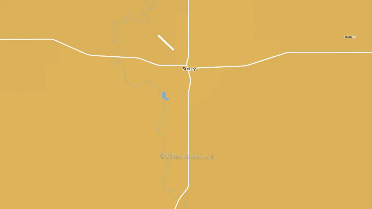 Scobey, MT Map of Murder Rates