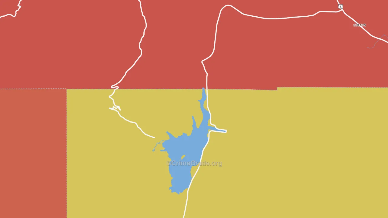 Scofield, UT Map of Murder Rates