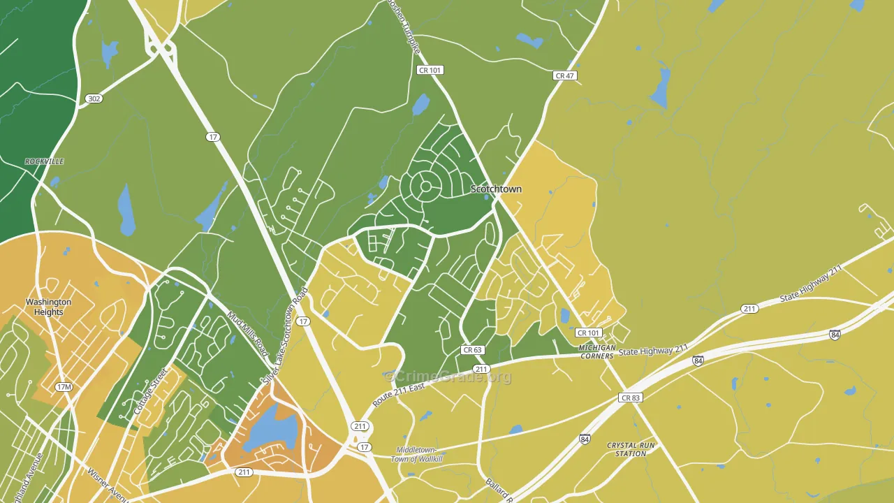 Scotchtown, NY Map of Murder Rates