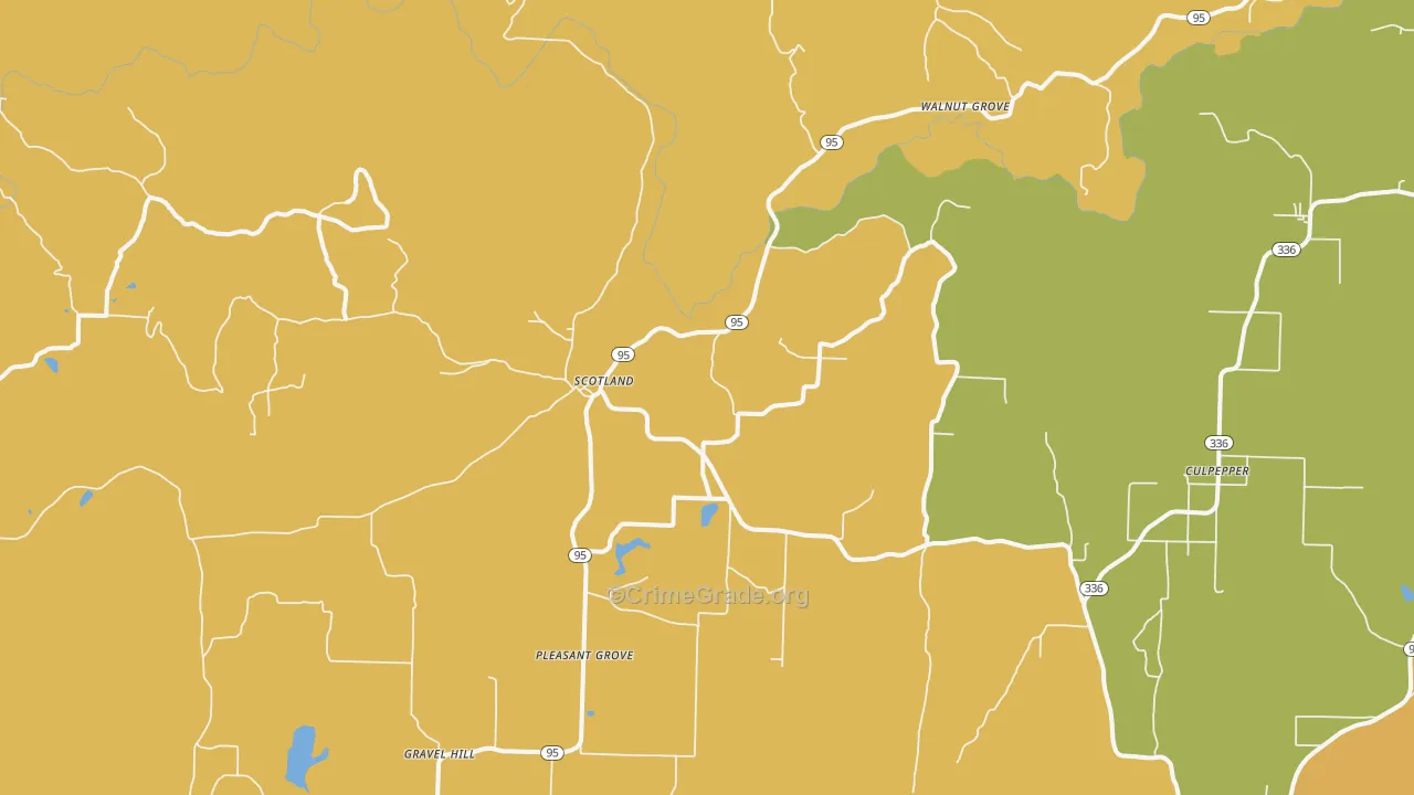 Scotland, AR Map of Murder Rates