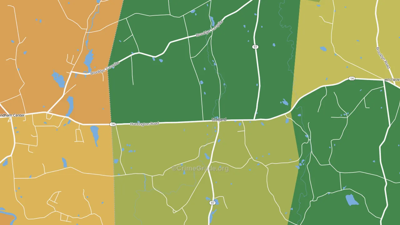 Scotland, CT Map of Murder Rates