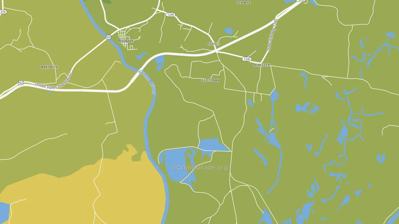 Scottown, KY Map of Murder Rates