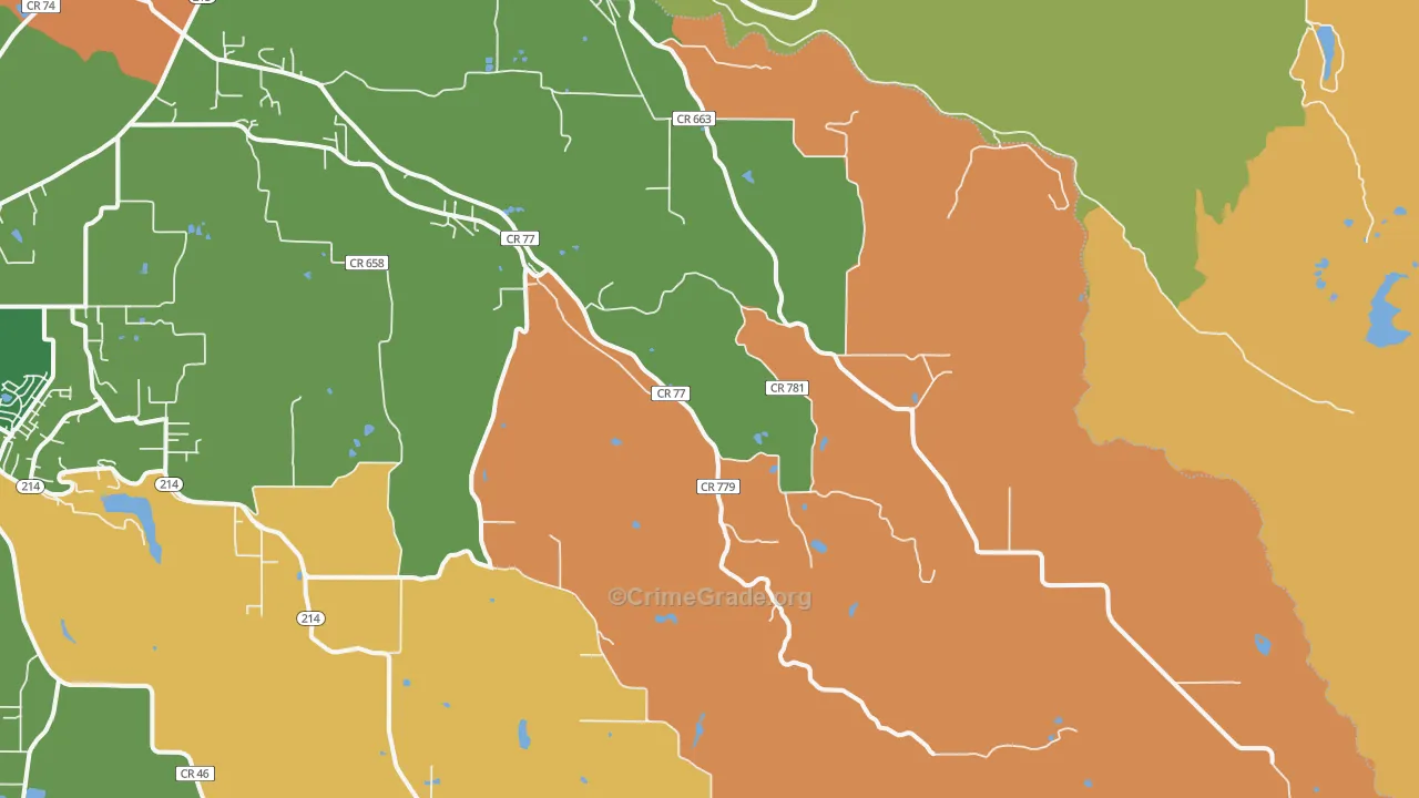 Scotts Mills, OR Map of Murder Rates
