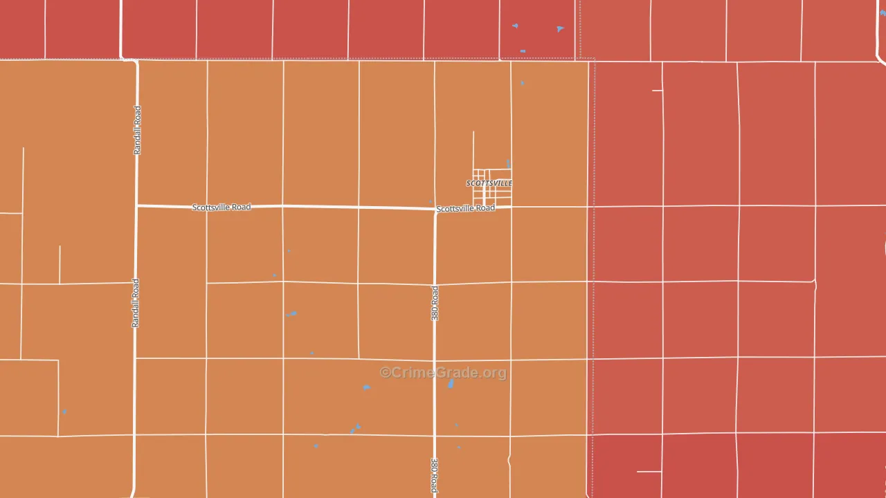 Scottsville, KS Map of Murder Rates