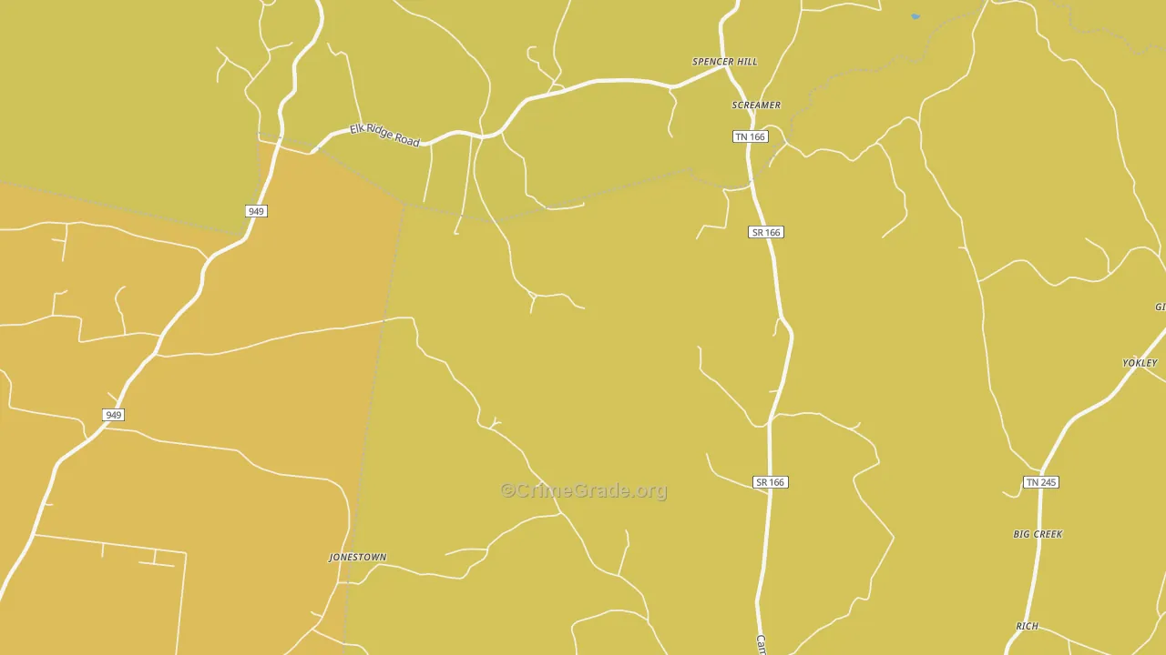 Screamer, TN Map of Murder Rates