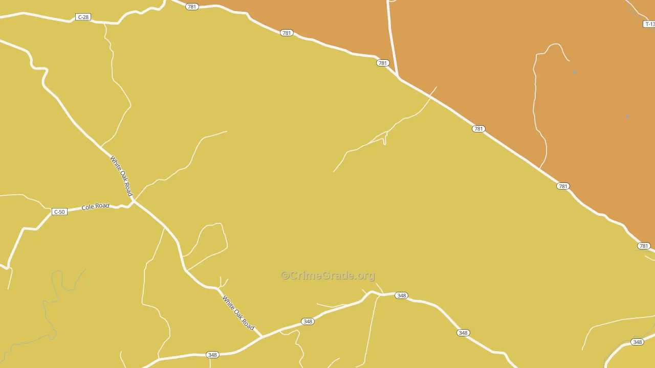 Scrub Ridge, OH Map of Murder Rates
