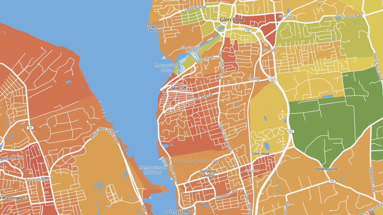 Sea Cliff, NY Map of Murder Rates