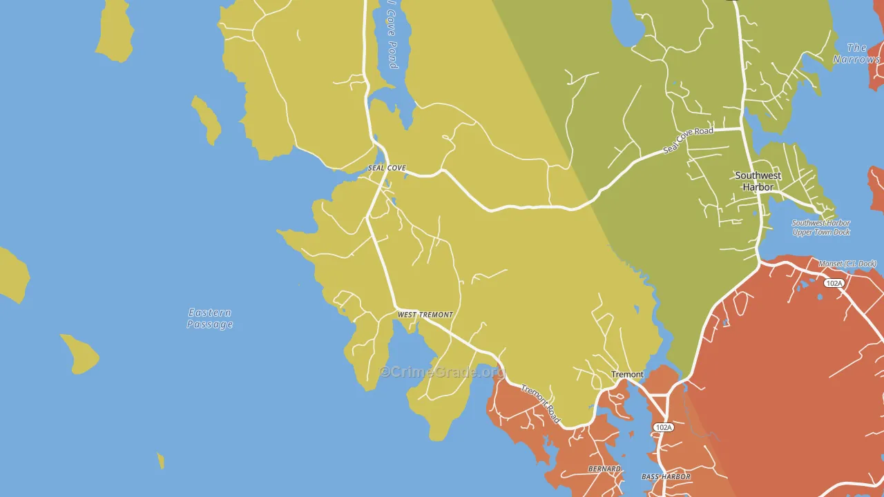 Seal Cove, ME Map of Murder Rates