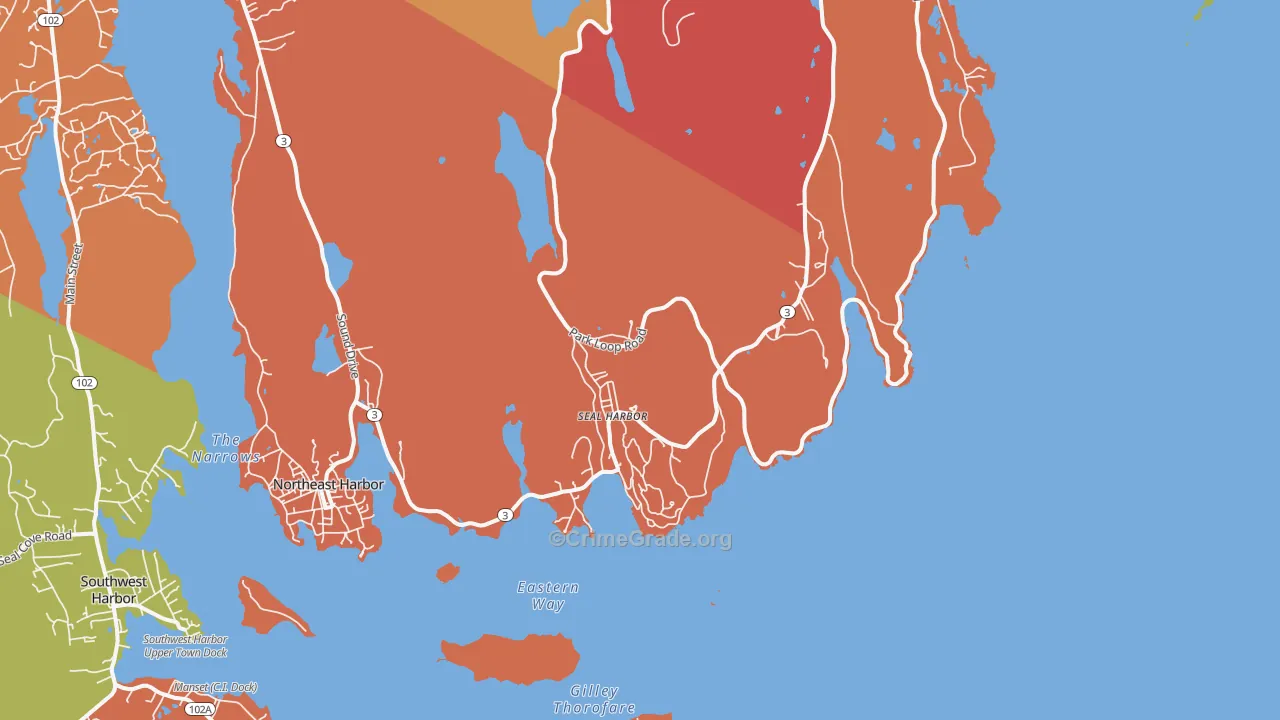 Seal Harbor, ME Map of Murder Rates