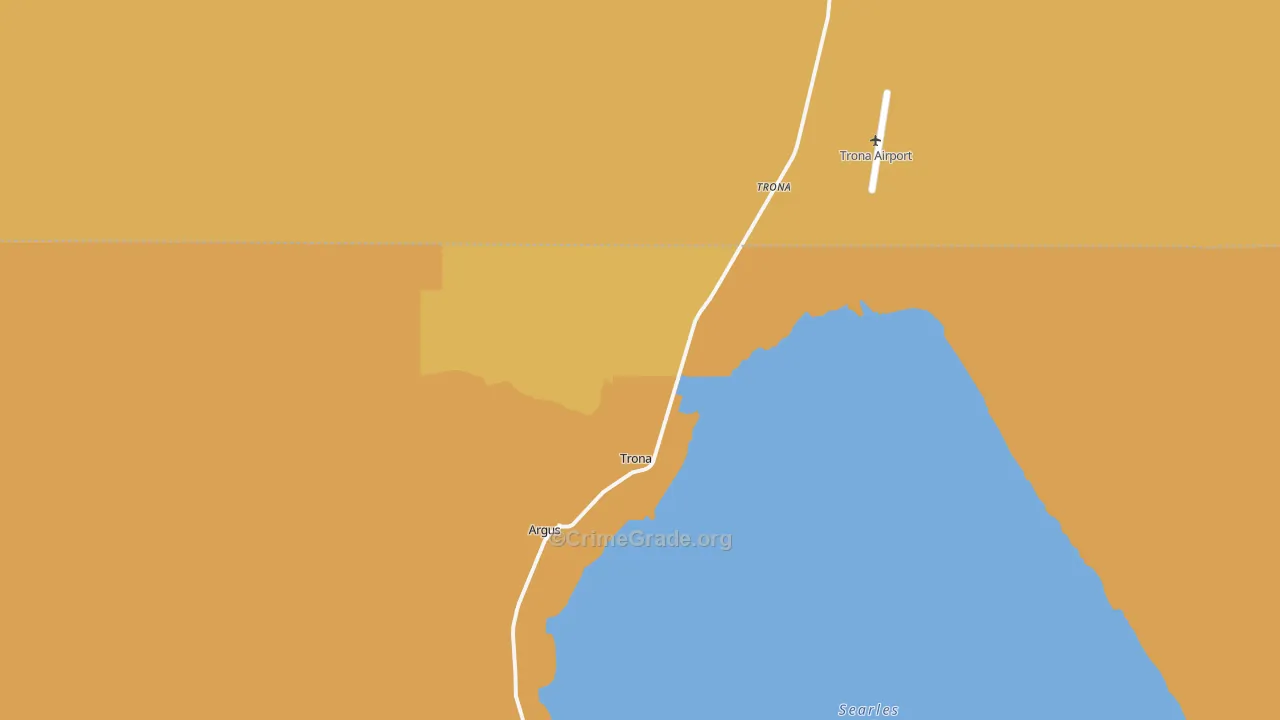 Searles Valley, CA Map of Murder Rates
