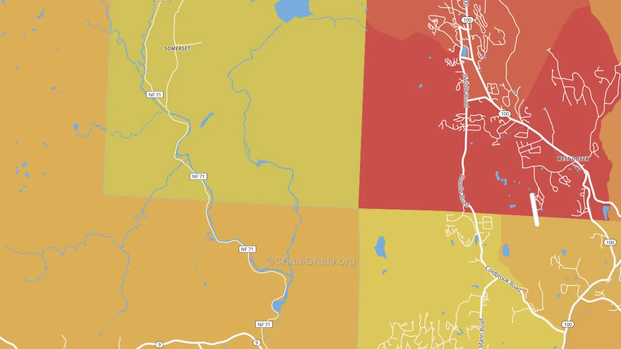 Searsburg, VT Map of Murder Rates