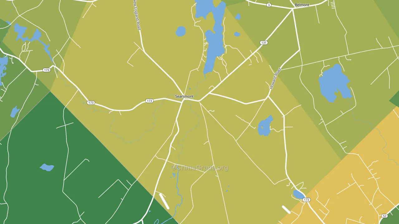 Searsmont, ME Map of Murder Rates