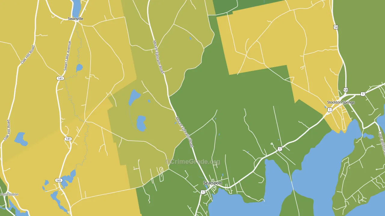 Searsport, ME Map of Murder Rates