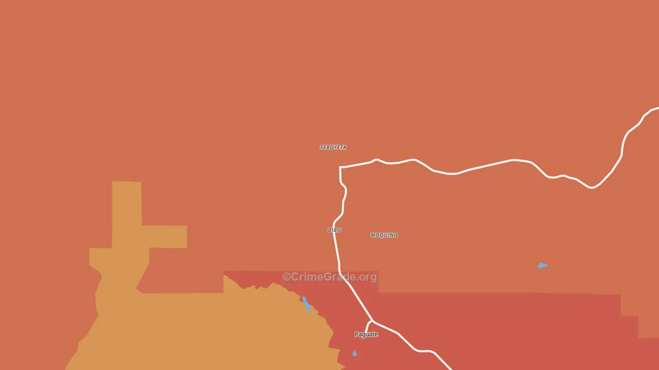 Seboyeta, NM Map of Murder Rates