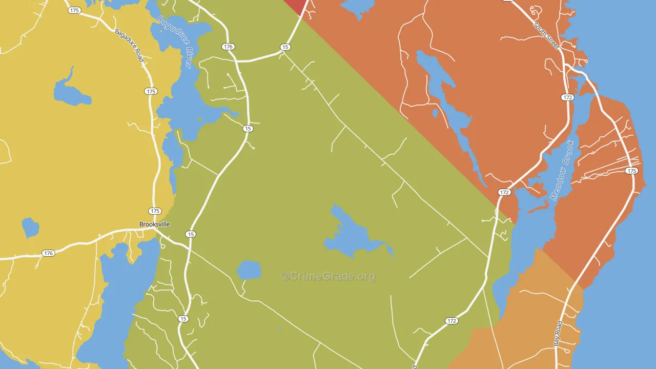 Sedgwick, ME Map of Murder Rates