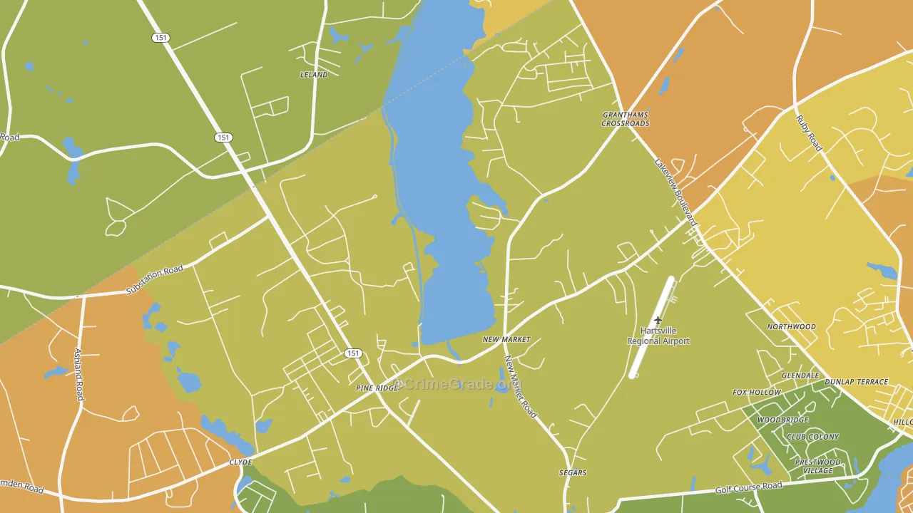 Segars, SC Map of Murder Rates
