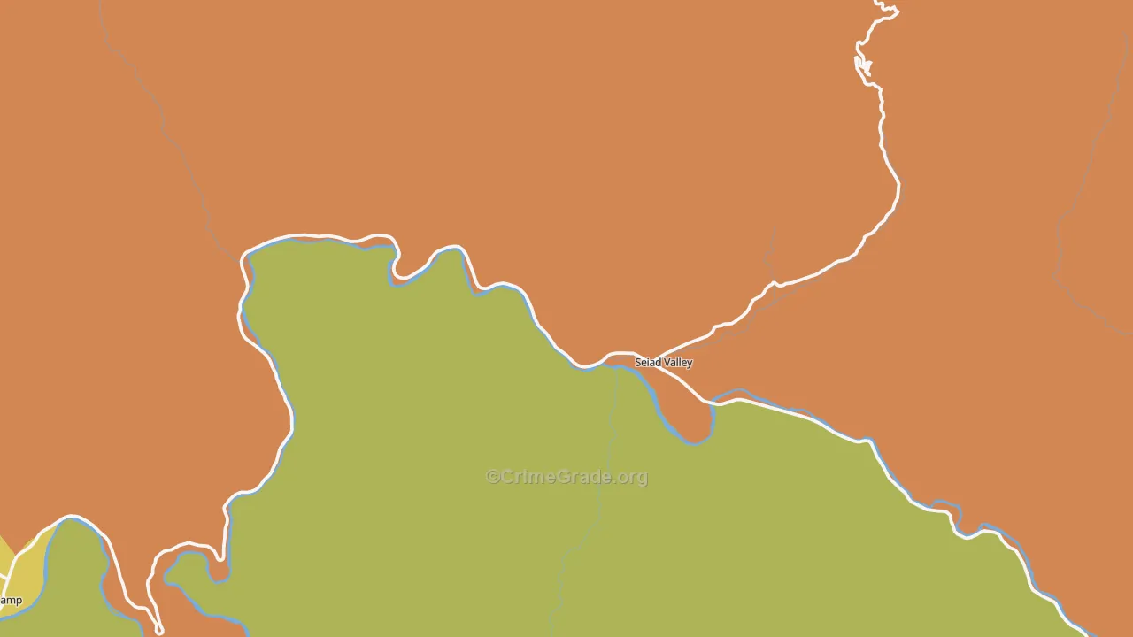 Seiad Valley, CA Map of Murder Rates