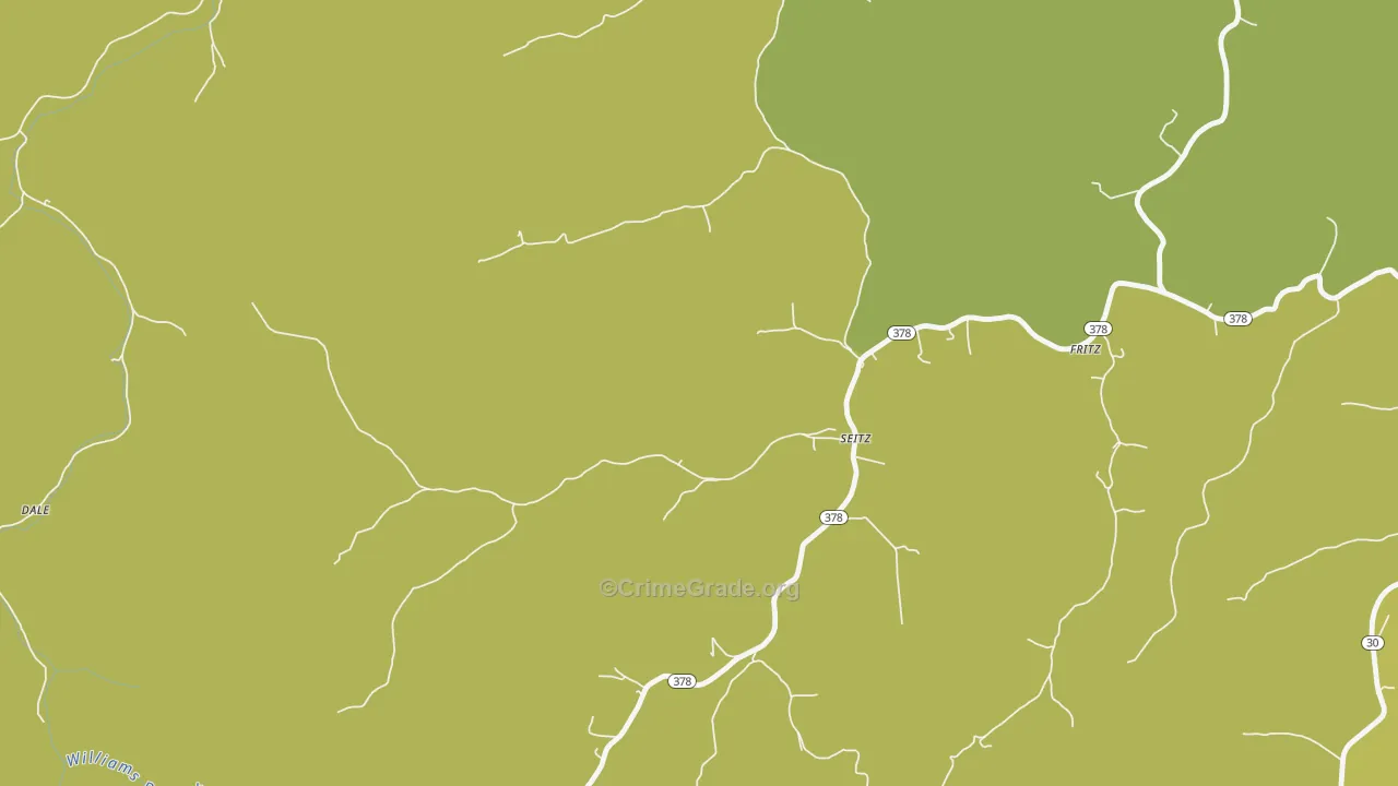 Seitz, KY Map of Murder Rates