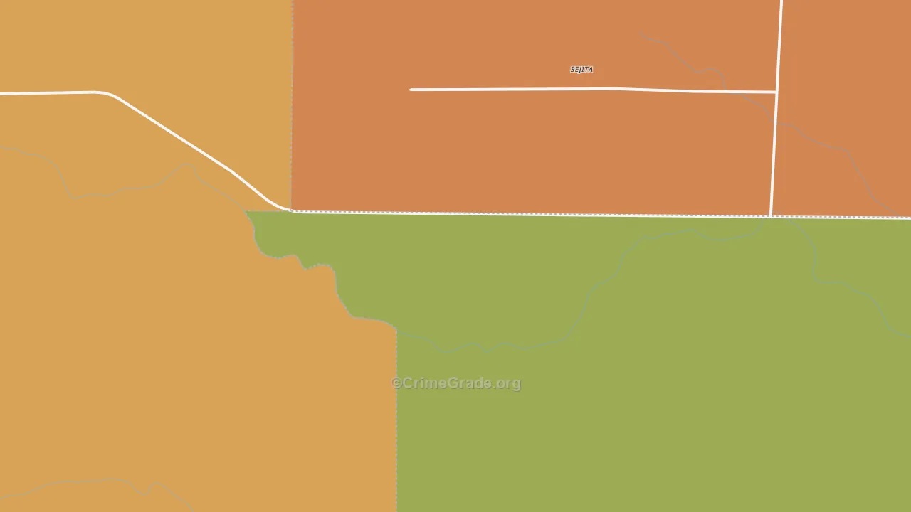 Sejita, TX Map of Murder Rates