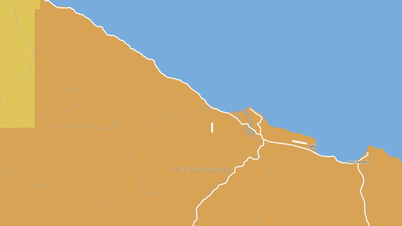 Sekiu, WA Map of Murder Rates