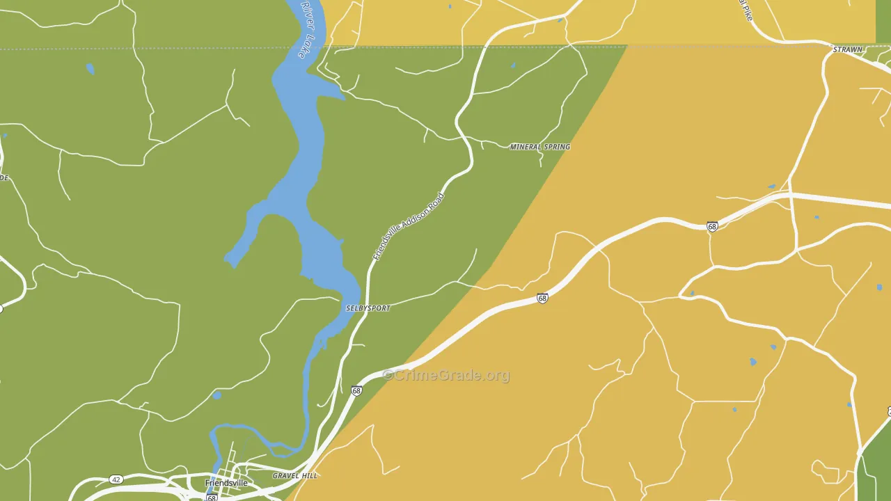 Selbysport, MD Map of Murder Rates