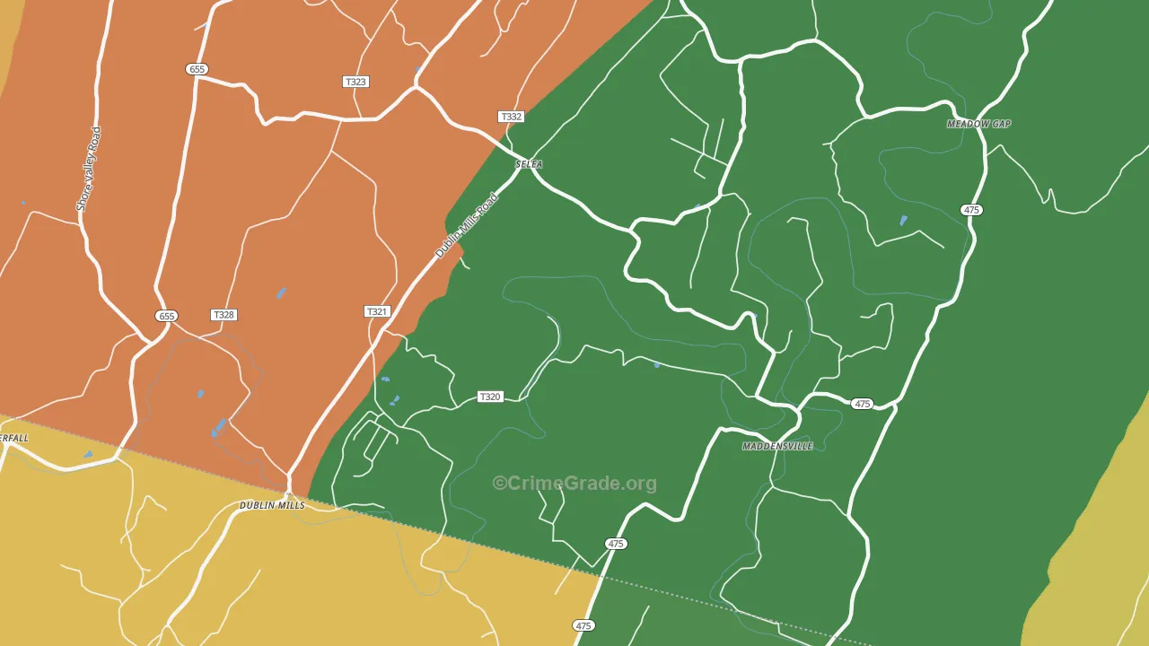 Selea, PA Map of Murder Rates