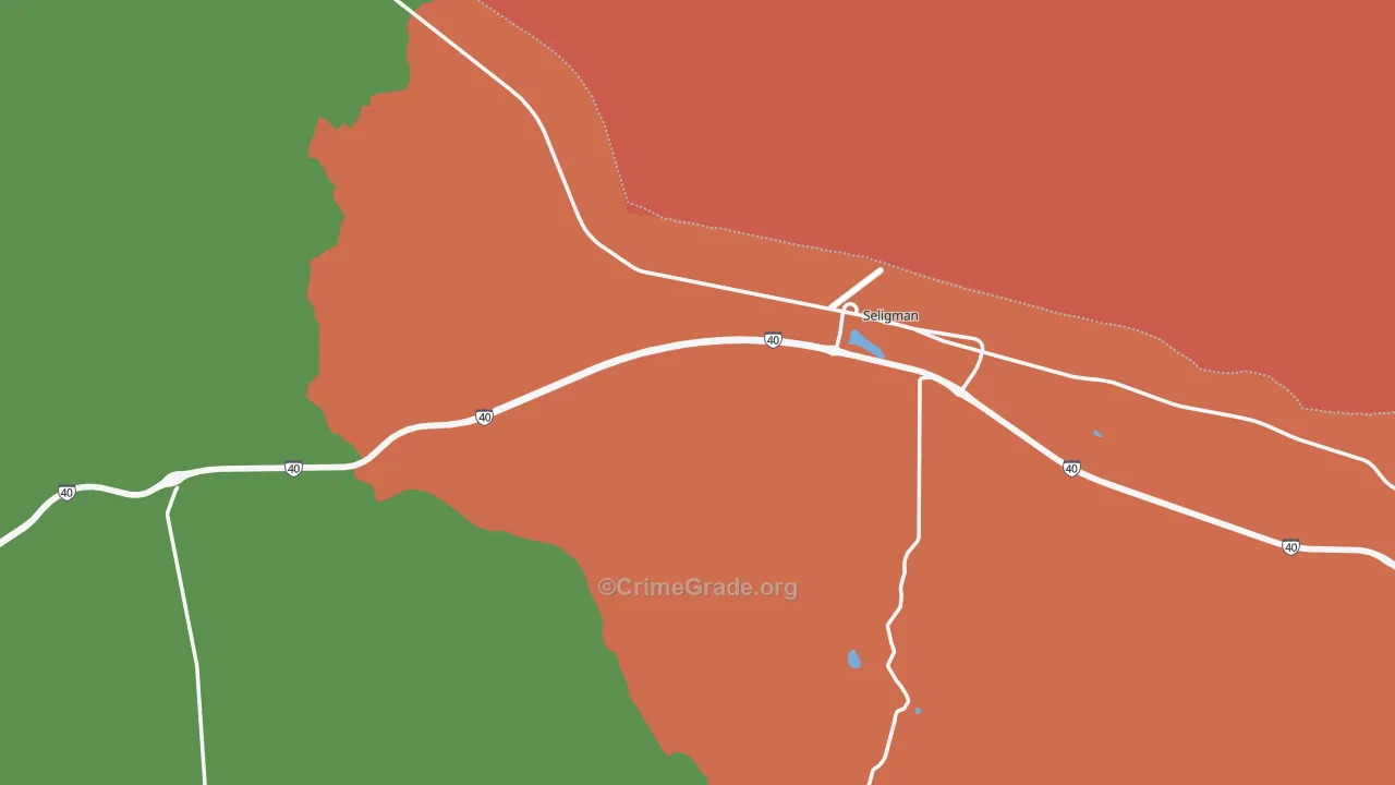 Seligman, AZ Map of Murder Rates