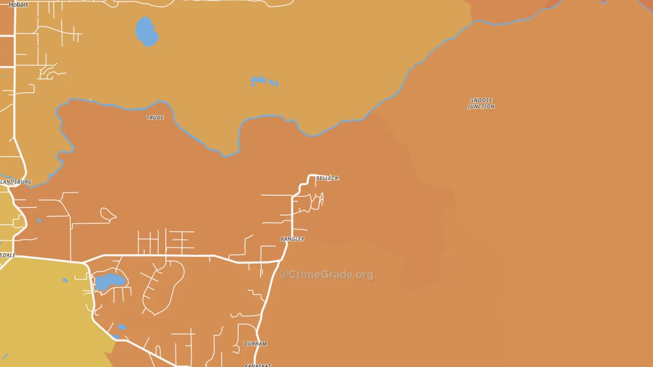 Selleck, WA Map of Murder Rates