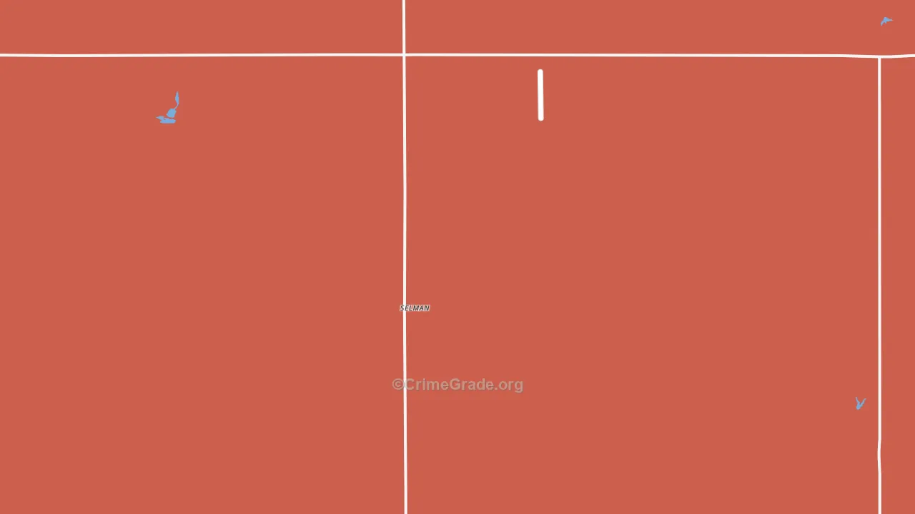 Selman, OK Map of Murder Rates