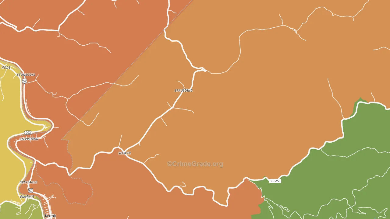 Selwyn, WV Map of Murder Rates