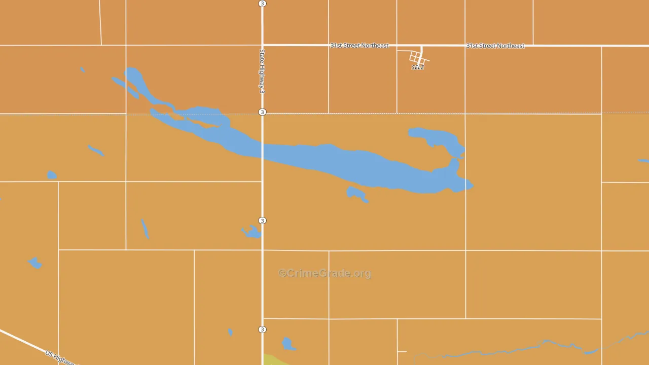 Selz, ND Map of Murder Rates