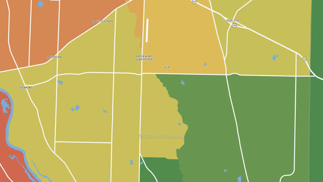 Seminole County, GA Map of Murder Rates