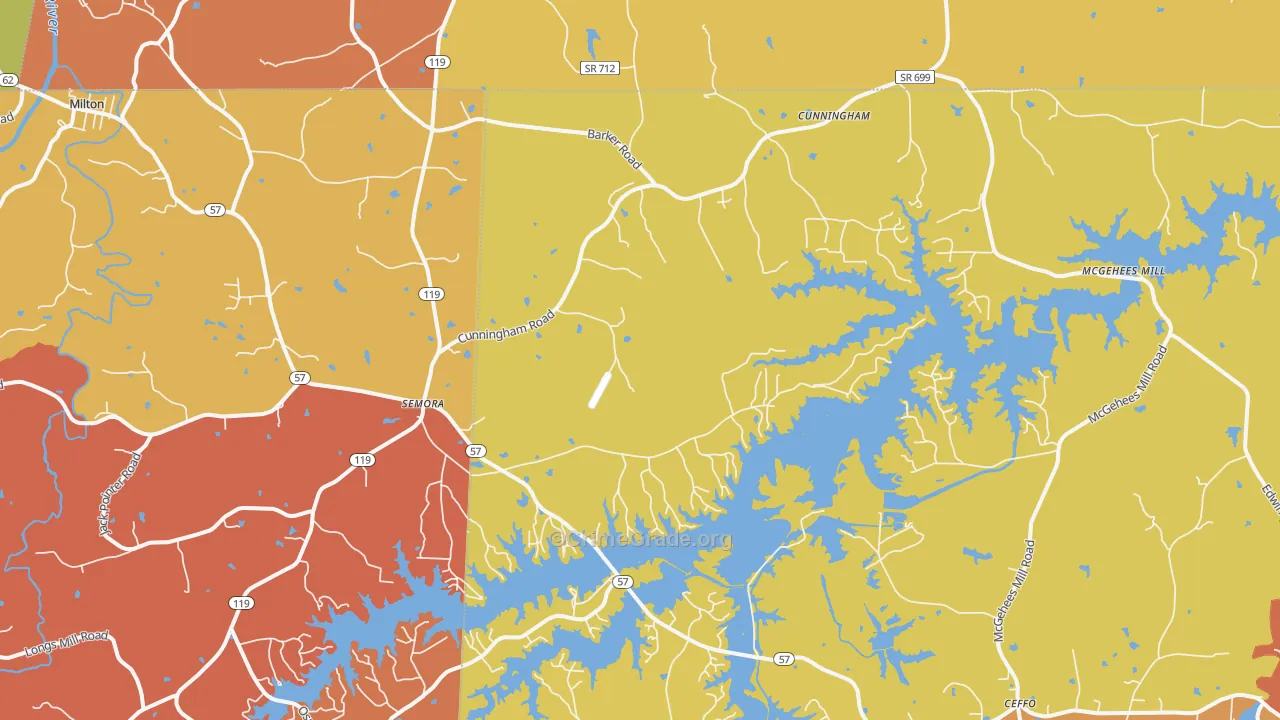 Semora, NC Map of Murder Rates