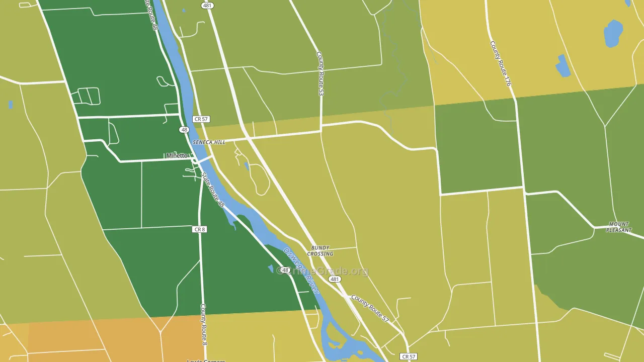 Seneca Hill, NY Map of Murder Rates