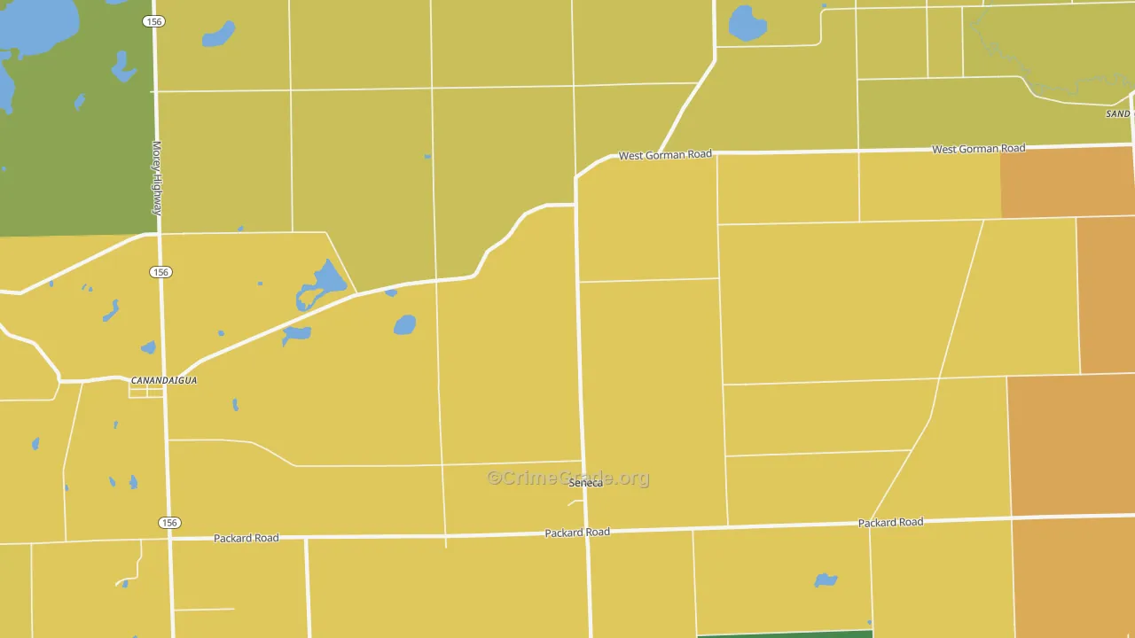 Seneca, MI Map of Murder Rates