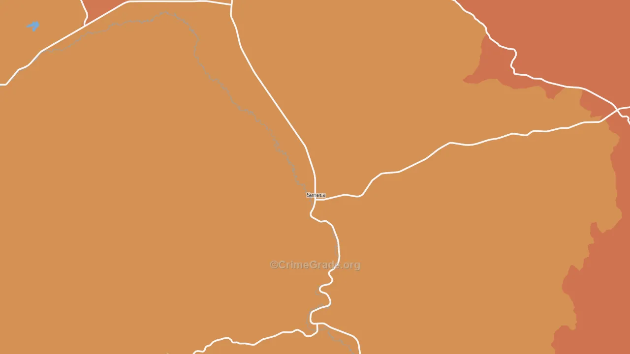 Seneca, OR Map of Murder Rates