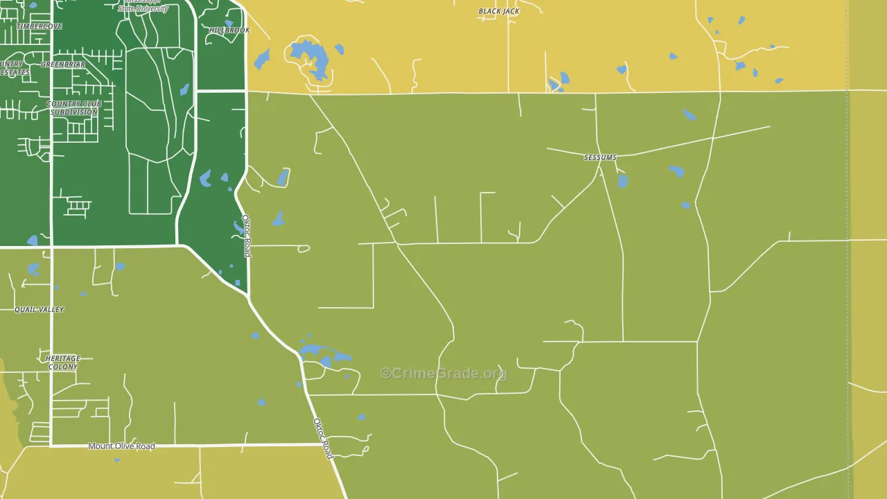Sessums, MS Map of Murder Rates