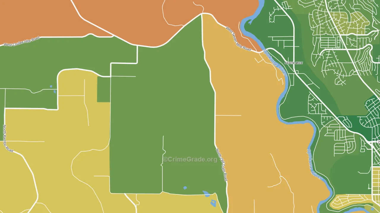 Seven Mile, WA Map of Murder Rates