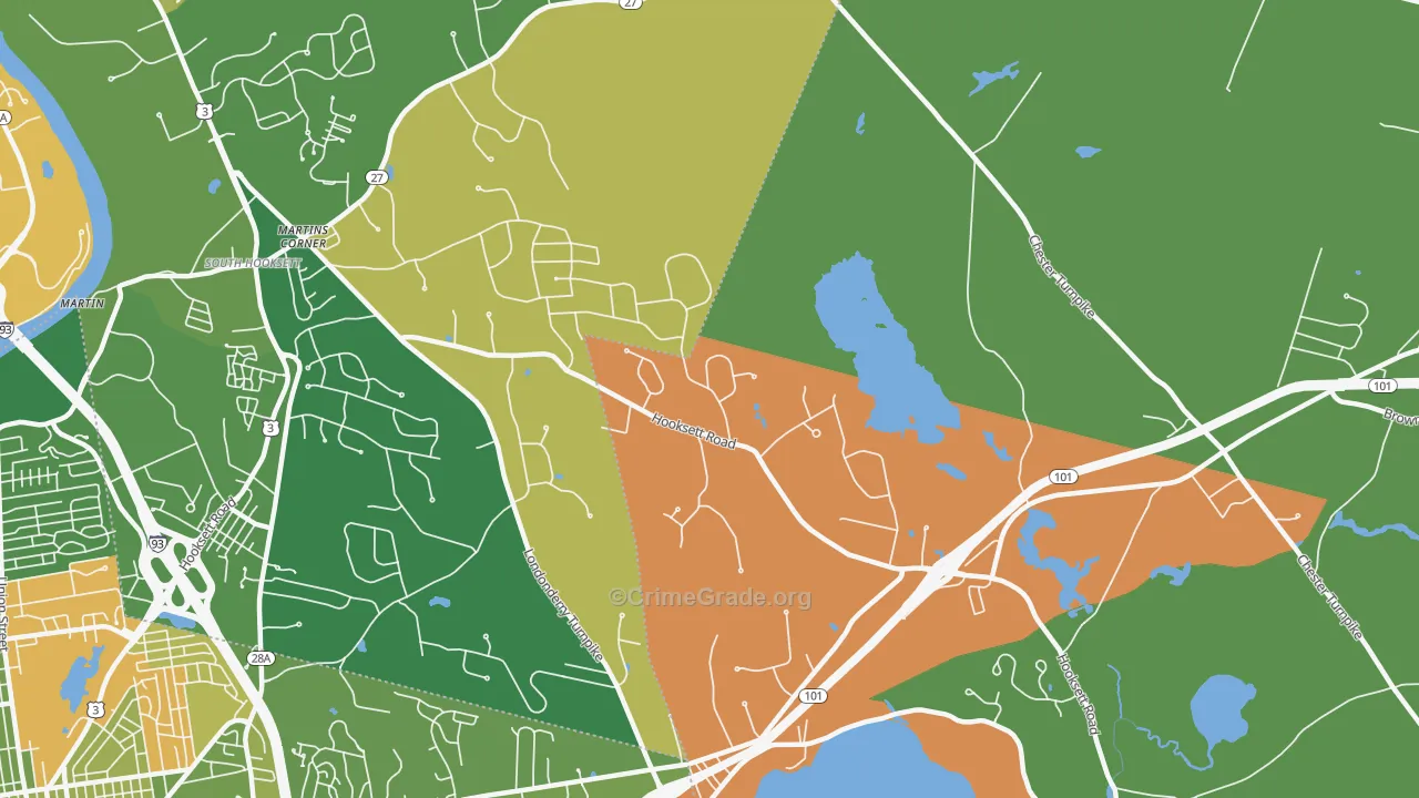 Severance, NH Map of Murder Rates