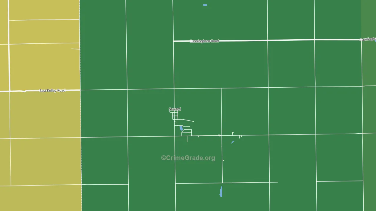 Seward, IL Map of Murder Rates