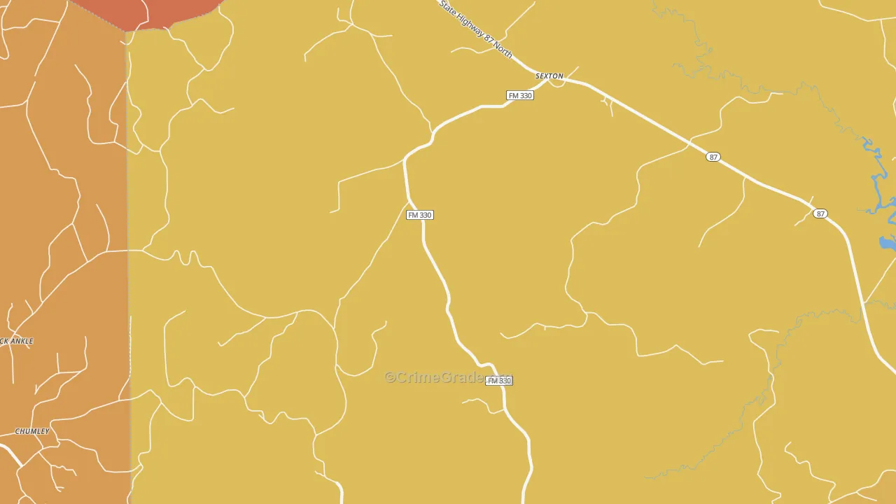 Sexton, TX Map of Murder Rates