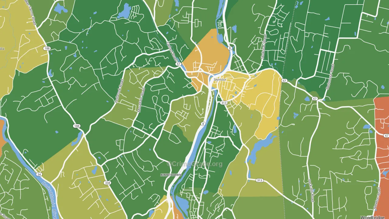 Seymour, CT Map of Murder Rates