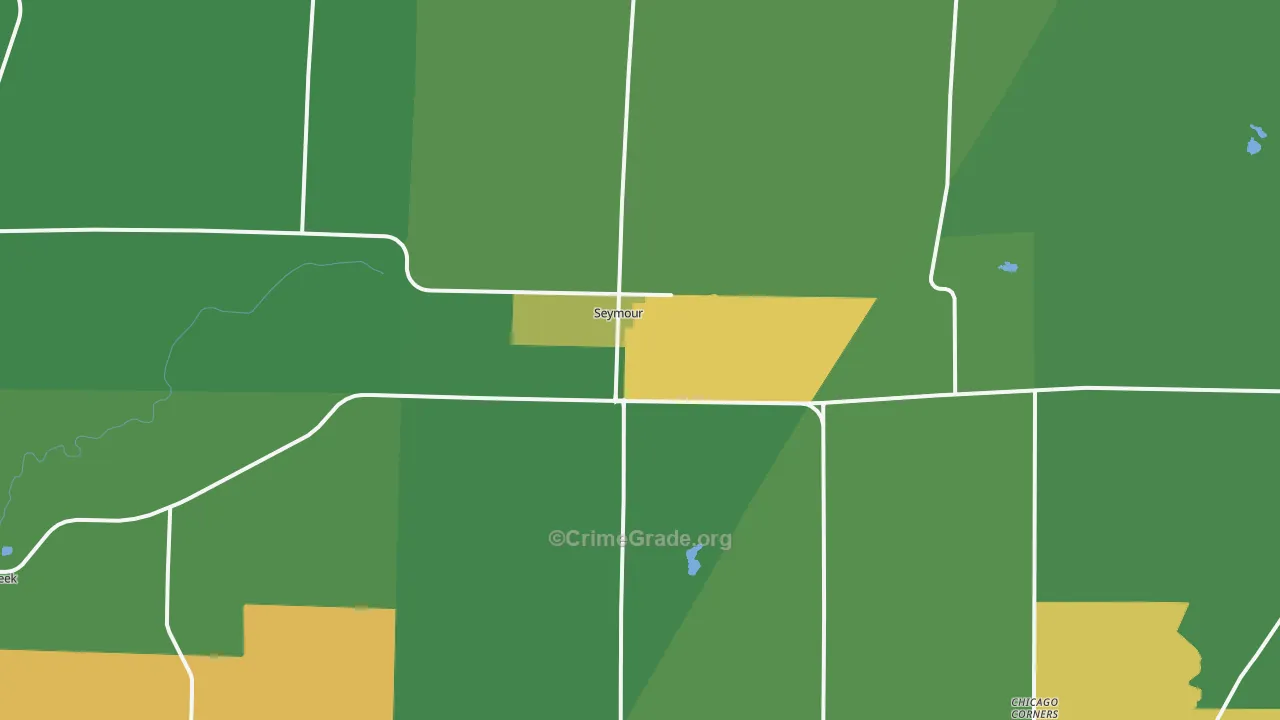 Seymour, WI Map of Murder Rates