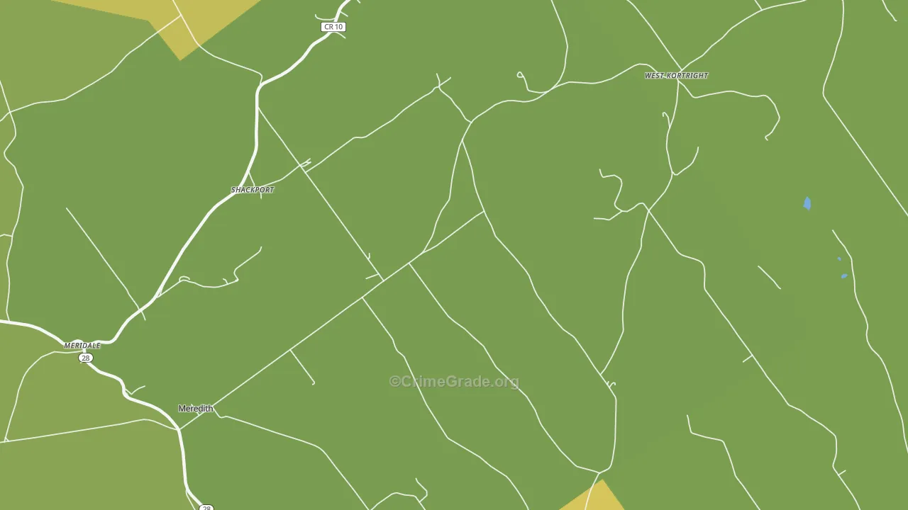 Shackport, NY Map of Murder Rates