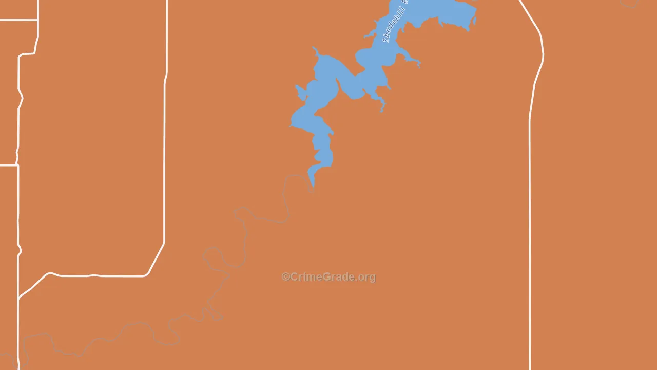 Shadehill, SD Map of Murder Rates